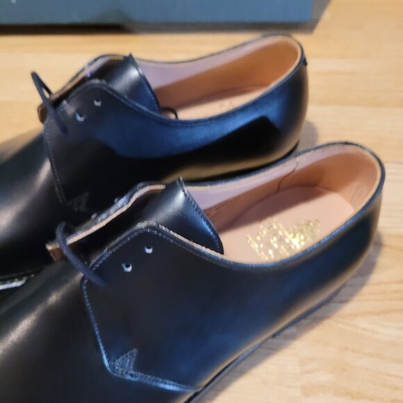 Crockett & Jones Highbury Black Derby Shoes - Picture 7 of 10